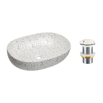 Comad SET-LILI T201M-W21-3 Umyvadlová sada se zátkou Click-Clack
