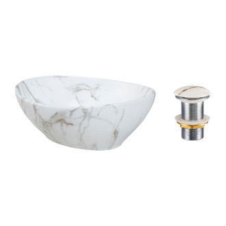 Comad SET-PATI T201M-W3-3 Umyvadlová sada se zátkou Click-Clack