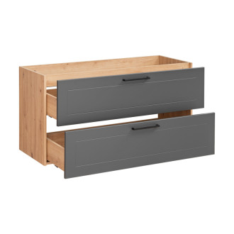 Comad MADERA GREY 854 FSC Skříňka pod umyvadlo 120 cm 2 zásuvky