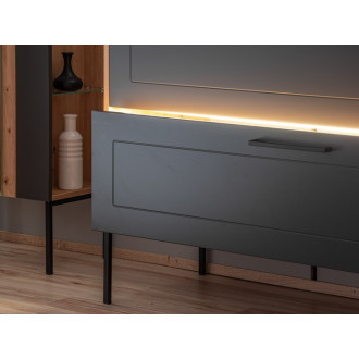 Comad MADERA GREY 854 FSC Skříňka pod umyvadlo 120 cm 2 zásuvky