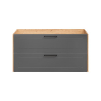 Comad MADERA GREY 854 FSC Skříňka pod umyvadlo 120 cm 2 zásuvky