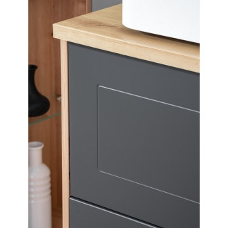 Comad MADERA GREY 820 FSC Skříňka pod umyvadlo 60 cm 2 zásuvky