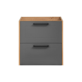 Comad MADERA GREY 820 FSC Skříňka pod umyvadlo 60 cm 2 zásuvky