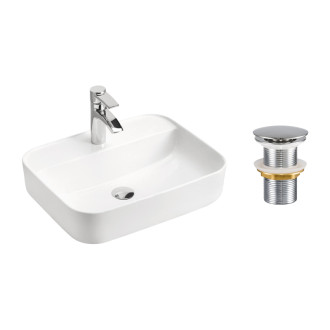 COMAD set-magic 50 dp t201l-3 Umývadlo na dosku vrátane výpustu click-clack, chróm