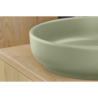 Comad RIVER 1 OLIVE GREEN MATT UN 40 (E-6595) Nábytkové umývadlo na dosku