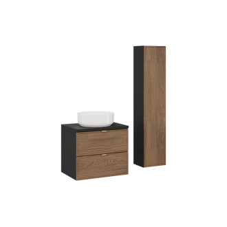 Comad SET-TC B BLACK 60CM UN MAJA HC Nábytková sestava 60 cm s umyvadlem Maja