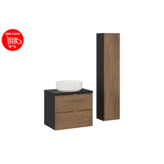 Comad SET-TC B BLACK 60CM UN MAJA HC Nábytková sestava 60 cm s umyvadlem Maja