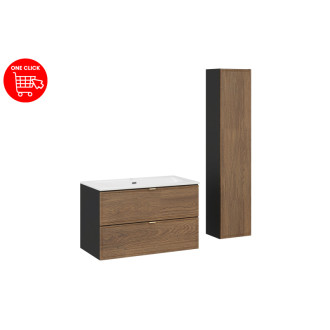 Comad SET-TC 80CM UM SKY HC Nábytková sestava 80 cm s umyvadlem SKY a vysokou skříňkou