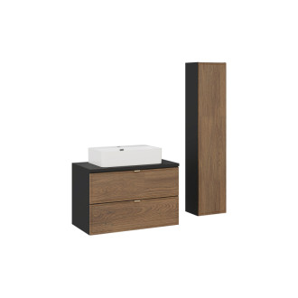 Comad SET-TC B BLACK 80CM UN TRUST WH HC Nábytková sestava 80 cm s deskou a umyvadlem