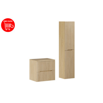 Comad SET-NC B CREMONA 60CM HC Nábytková sestava 60 cm s deskou a vysokou skříňkou