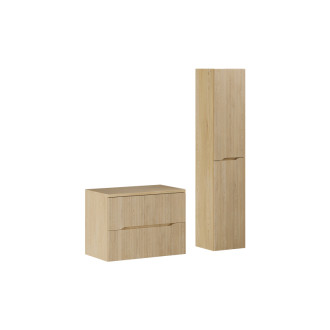 Comad SET-NC B CREMONA 80CM HC Nábytková sestava 80 cm s deskou a vysokou skříňkou