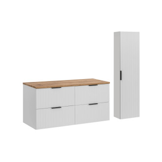 Comad SET-ADW B WOTAN 120CM HC Nábytková sestava 120 cm s deskou a vysokou skříňkou