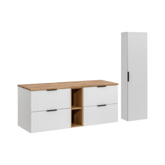 Comad SET-ADW B WOTAN 140CM HC Nábytková sestava 140 cm s deskou a vysokou skříňkou