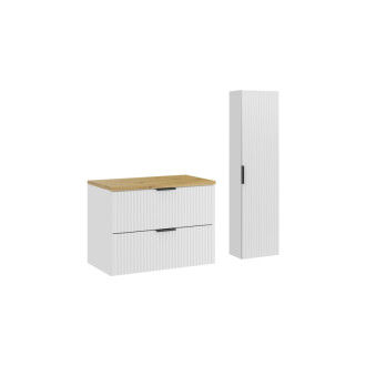 Comad SET-ADW B ARTISAN 80CM HC Nábytková sestava 80 cm s deskou a vysokou skříňkou