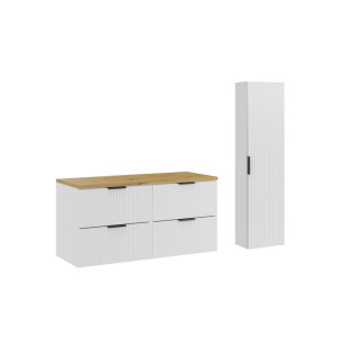 Comad SET-ADW B ARTISAN 120CM HC Nábytková sestava 120 cm s deskou a vysokou skříňkou