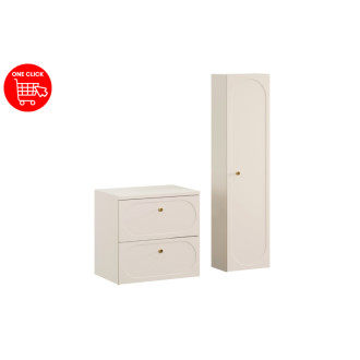 Comad SET-DS B SAND 60CM HC Nábytková sestava 60 cm s deskou a vysokou skříňkou