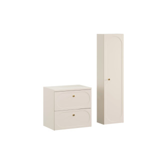 Comad SET-DS B SAND 60CM HC Nábytková zostava 60 cm s doskou a vysokou skrinkou