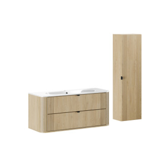 Comad SET-OVC 120CM UM PURE HC Koupelnová sestava 120 cm s umyvadlem a vysokou skříňkou