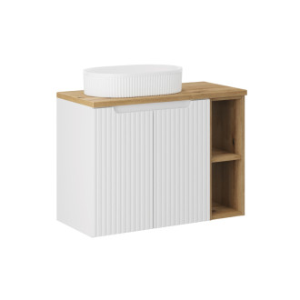 Comad SET-NOW B OAK 80 CM UN BEYOND WH LR Nábytková zostava 80 cm s doskou a umývadlom