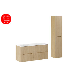 Comad SET-NC 120CM UM SKY HC Koupelnová sestava 120 cm s umyvadlem a vysokou skříňkou