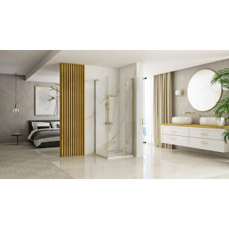 Sprchová kabína REA Hugo 90x90 Gold Brush