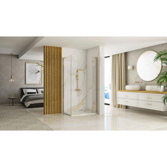 Sprchová kabína REA Hugo 100x90 Gold Brush