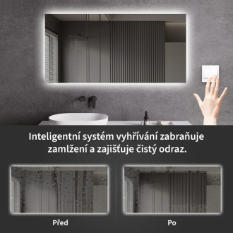 CERANO Koupelnové LED zrcadlo Fiore - 120x60 cm CER-476717