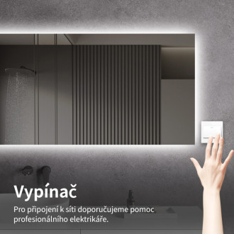 CERANO Koupelnové LED zrcadlo Fiore 80x60 CER-476708