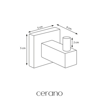 CERANO Nástěnný věšák na ručníky Polo - chrom CER-479536