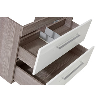 Comad COSMO 2 - 820 WHITE/AVOLA Skrinka pod umývadlo 60 cm 2 zásuvky