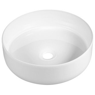 FIASTRA keramické umývadlo na dosku, Ø 40cm, biela