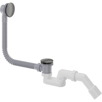 Deante Sifón pre vaňu s výpustou pop-up s prepadom titán NHC_D57B