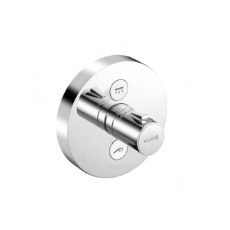 KLUDI-PUSH Podomítkový termostat, KUL. R., chrom  389120538