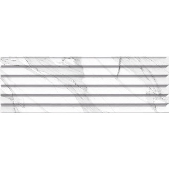 CARRARA obklad Relieve Stripe Blanco Brillo G 20x60 (1,44 m2) CAR002
