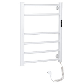 CERANO - Elektrický sušiak uterákov Luca, s displejom - 97 W - biela lesklá - 660x550 mm