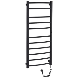 CERANO - Elektrický sušiak uterákov Luca, s displejom - 187 W - čierna matná - 1160x550 mm