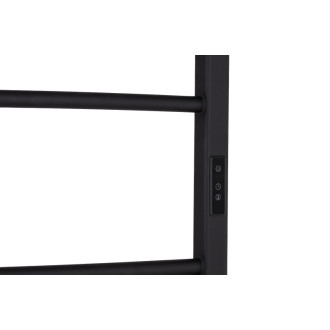 CERANO - Elektrický sušiak uterákov Luca, s displejom - 128 W - čierna matná - 860x550 mm