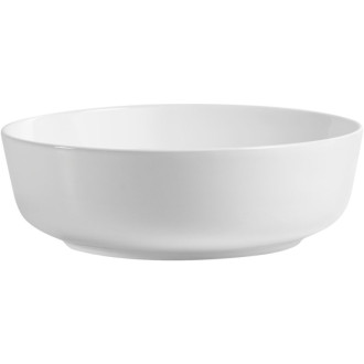 CERANO - Umývadlo keramické Marcello - na dosku - biela lesklá - Ø 42 cm