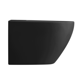 CERANO - Keramický závesný bidet Fizo - čierna matná - 36x37x49 cm