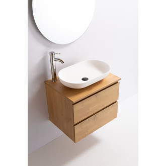 CERANO - Doska pod umývadlo Navira Slim - dub medový - 61x46,5x1,8 cm