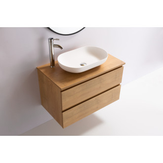 CERANO - Doska pod umývadlo Navira Slim - dub medový - 81x46,5x1,8 cm