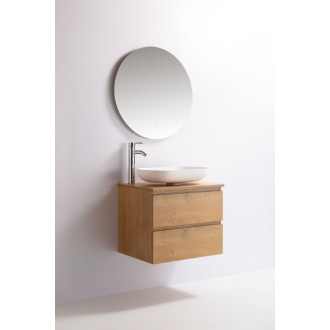 CERANO - Kúpeľňová skrinka Carole s doskou pod umývadlo - 18 mm - dub medový - 61x49,8x46,5 cm