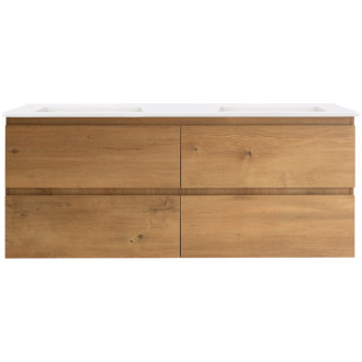 CERANO - Kúpeľňová skrinka pod umývadlo Carole - dub medový - 119x48x45 cm
