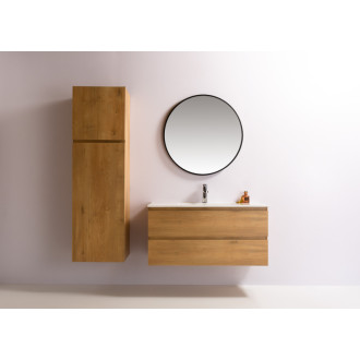 CERANO - Kúpeľňová skrinka pod umývadlo Carole - dub medový - 119x48x45 cm
