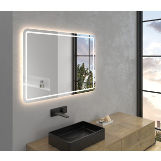 CERANO - Kúpeľňové LED zrkadlo Aspetto - 100x70 cm