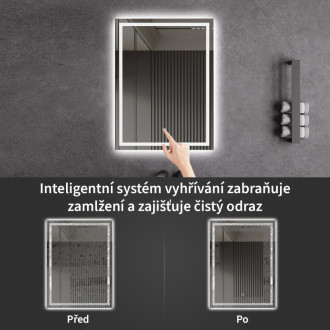 CERANO - Kúpeľňové LED zrkadlo Interno - 50x70 cm