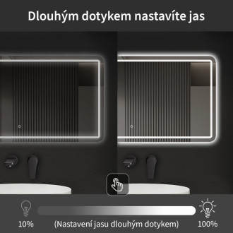 CERANO - Kúpeľňové LED zrkadlo Retano - 120x70 cm