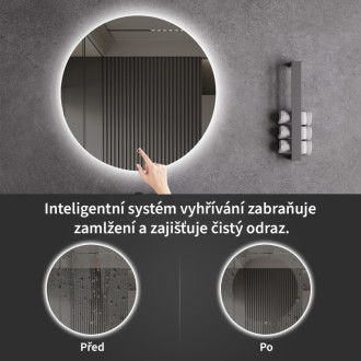 CERANO - Kúpeľňové LED zrkadlo Specchio - Ø 60 cm