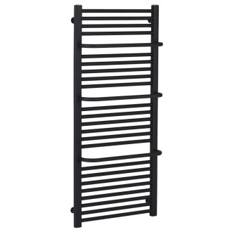 CERANO - Kúpeľňový radiátor Antonio - bočné pripojenie - 655W - čierna matná - 1180x550 mm