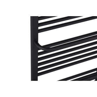 CERANO - Kúpeľňový radiátor Antonio - bočné pripojenie - 655W - čierna matná - 1180x550 mm